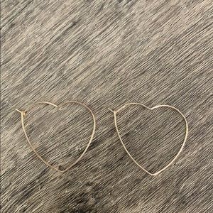 Heart earrings!!